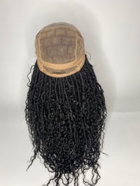 Image 6 of E Beauty Wig HALLE 28” Dreaded Twist Full Lace Wig, Black (1B), Synthetic Fiber, Adjustable Strap