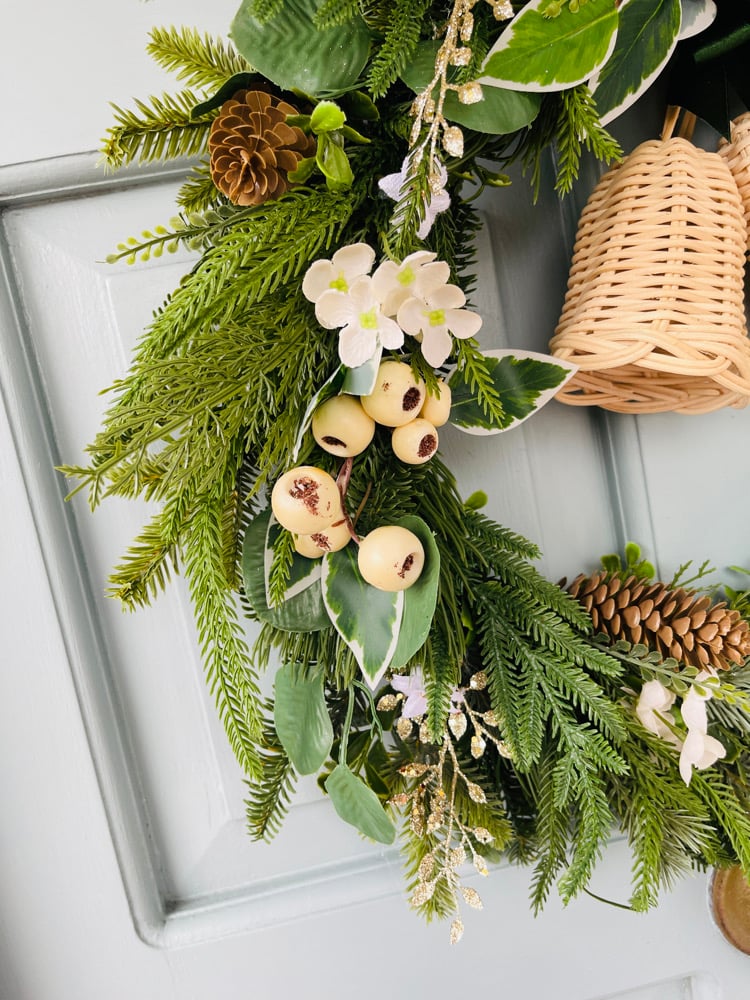 Image of Rattan Bells Wreath 