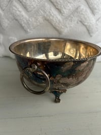 Image 1 of Vintage Silver Plate bowl with feet
