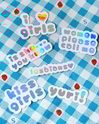 Image 4 of Assorted stickers for yaoi, yuri, and old man lovers