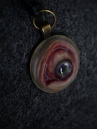 Image 17 of Glowing Oculus, Eyeball flat back pendant OOAK
