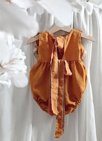 Image 3 of Boho photosession girls outfit | Giuseppina bodysuit | age 12 months | orange
