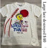 Large Tweety lace destroyed