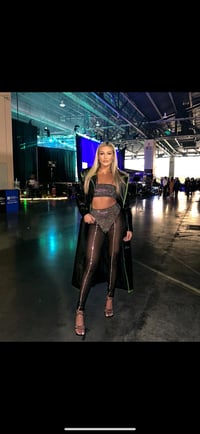 Image 2 of 2 piece outfit worn at WWE world meet and greet during wrestlemania.