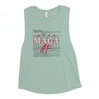 Image 4 of We The People MAGA AF - Ladies’ Muscle Tank from PatriotsCo
