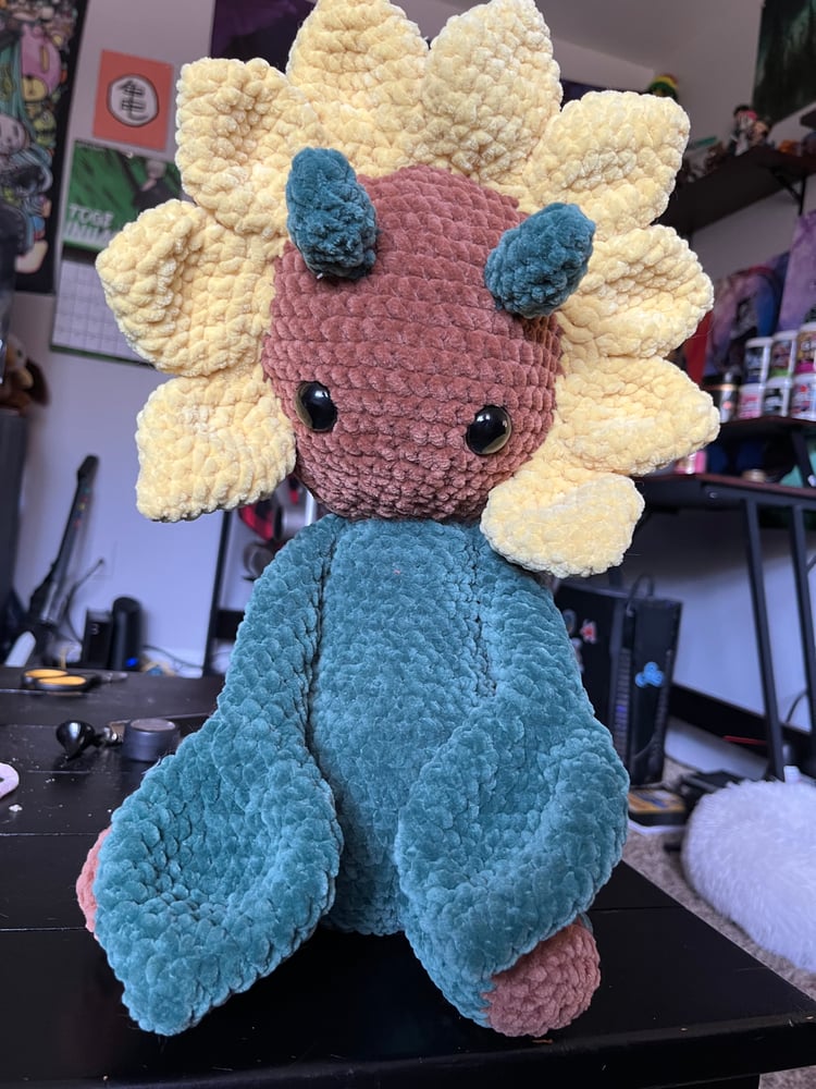 Image of Sundra the Crochet Sunflower Devil