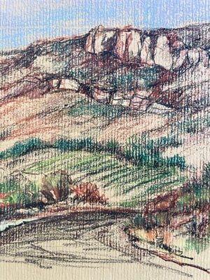 Image of VINTAGE DUTCH DRAWING: LANDSCAPE #1