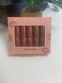 Image 1 of Top Five Mousse Matte Lipsticks Set Send nudes