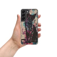 Image 11 of Colorful Watercolor Black Cat Painting Clear Case for Samsung®