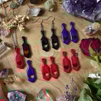 Image 1 of Clay Paddle Earrings/Necklace