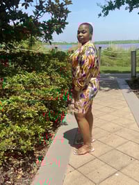 Image 3 of Multicolored Jacket & Short Set
