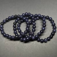 Image 3 of Blue Sandstone (Man-Made) Bracelet 