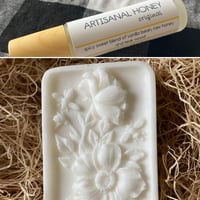 Image 1 of Wildflowers and Honeybees Creamy Milk & Honey Soap and Perfume Duo