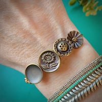 Image 1 of "Nurtured" Vintage Button Bracelet
