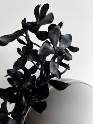 Image of Black orchid headpiece 