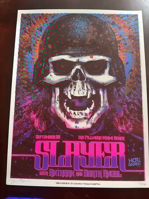 SLAYER Gig Poster Miami
