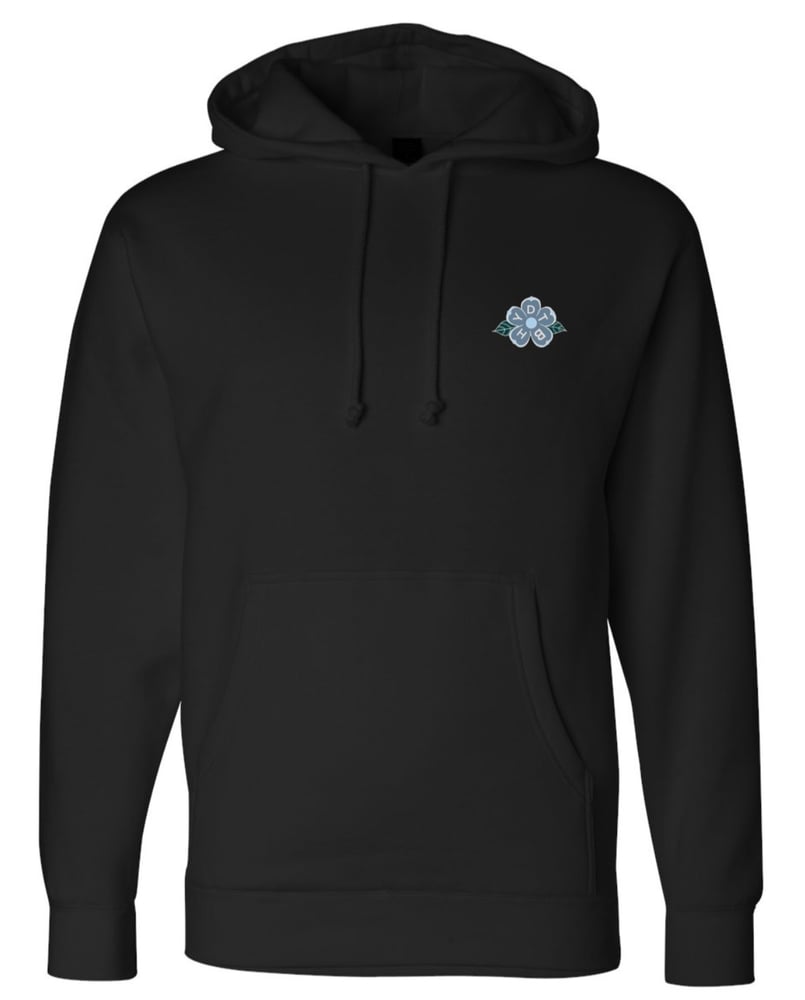 Image of Bloom Black Heavyweight Hoodie