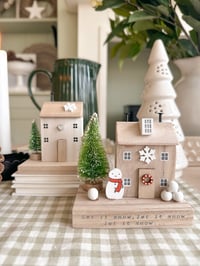 Image 2 of SALE!Wooden Christmas Cottages ( set or singles )
