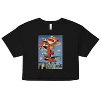 Image 2 of Abstract Skater Crop Top by Josh Brennan