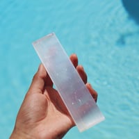 Selenite Charging Plate {Satin Spar}