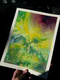 Image 3 of “Do you see her” oil painting on paper 9 x 12 inches