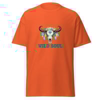 Image 3 of Unisex classic tee, Wild Soul Longhorn Skull tee