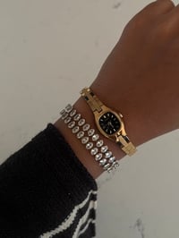 Image 9 of Vintage Pulsar Gold Tone Dainty Watch 