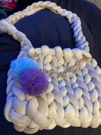 Image 3 of Medium TAVI Chunky Hand-knitted Purse 