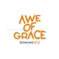 Image 2 of awe of grace / Bubble-free stickers
