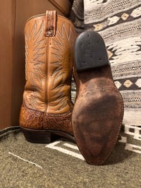 Image 5 of Vintage Pre-Ban Dan Post Sea Turtle Cowboy Boots – Size 9B