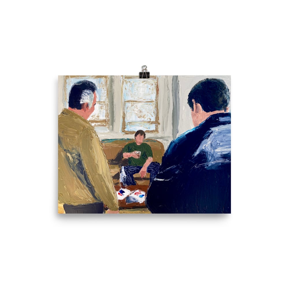 Image of Put universal remote on docking station (prints)