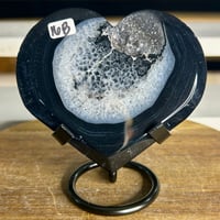 Image 1 of Black Agate Heart (16B)