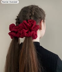 Image 5 of SCRUNCHIE OVERSIZED + STANDARD WINE