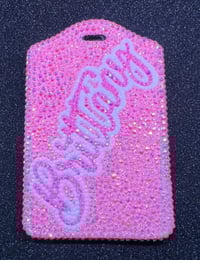 Image 2 of ID holder with rhinestones