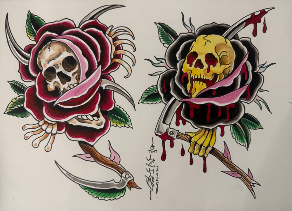 Image of Tim Lehi “Reapers & Wolves #111” Original Art