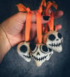 Paperclay Skull Ornaments