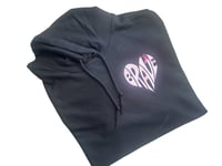 Image 1 of Brave Cancer Ribbon Hoodie / Custom Colors