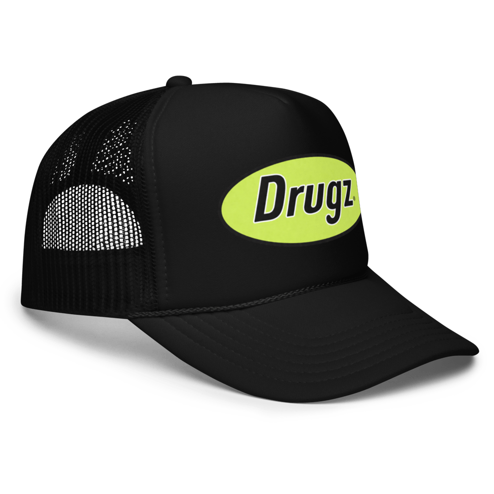 Image of DRUGZ® - Logo Trucker Hat (NEON/BLACK)