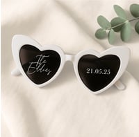Image 1 of personalised heart glasses 