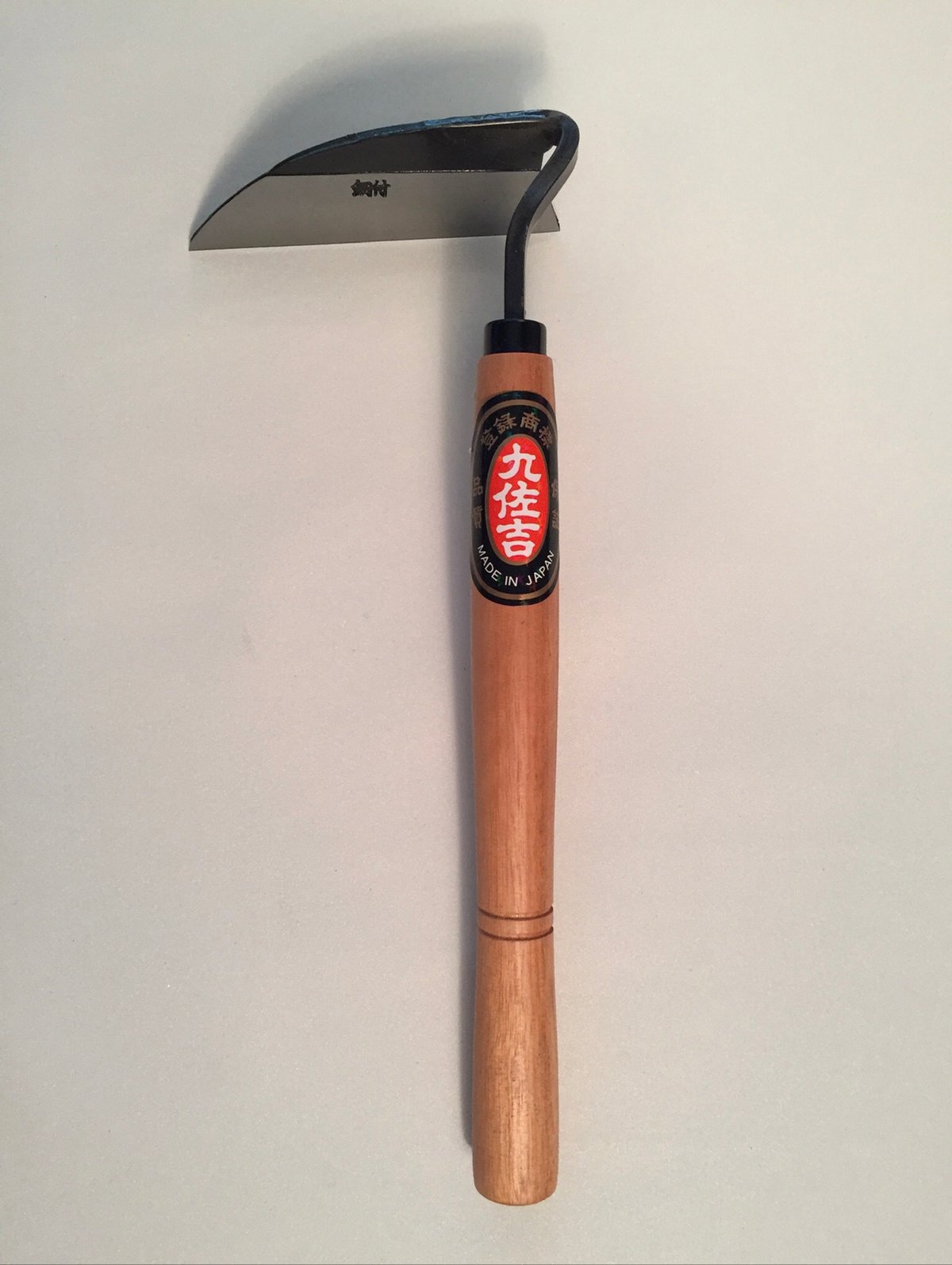 13" Mid Handle Japanese Garden Hoe Right Hand Nejiri Gama Hoe Green
