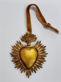 Image 2 of Sacred Heart on Velvet Ribbon