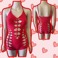 Image 1 of Limited Red Braided Romper 
