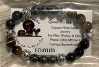 10mm Tiger Eye Hematite & Onyx Mix bracelet 