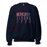 Image 9 of Merica Strong 1776 - Unisex Sweatshirt from PatriotsCo.com