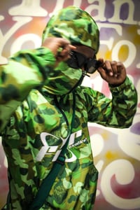 Image 3 of Furr Windbreaker Hoodie (green)