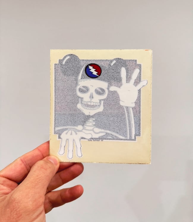 Grateful Dead 80s Kamikaze Mickey 4.5” Window Sticker 