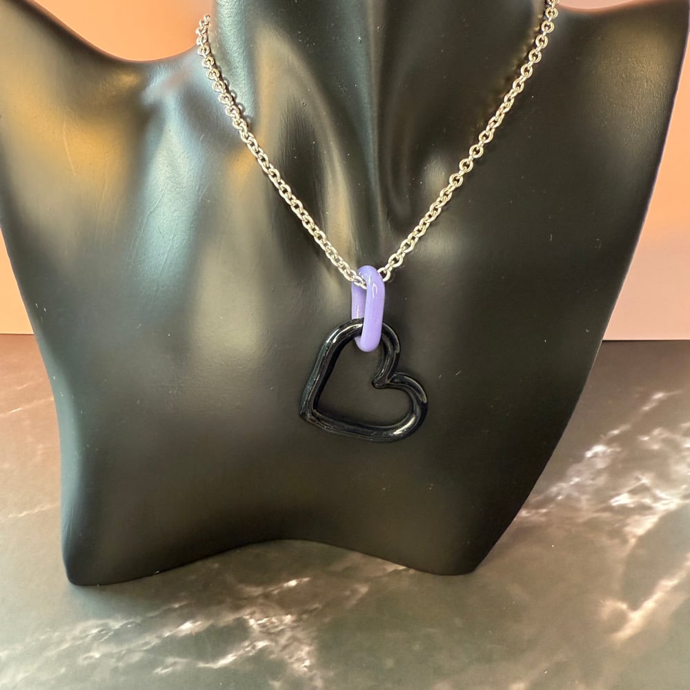 Image of Chain Link Heart Pendants 