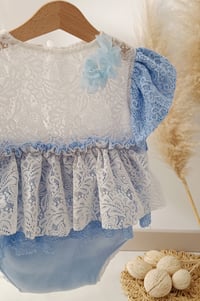 Image 2 of Photo prop | Baby dress for photo shoots | Nella | age 12-18 months | blue