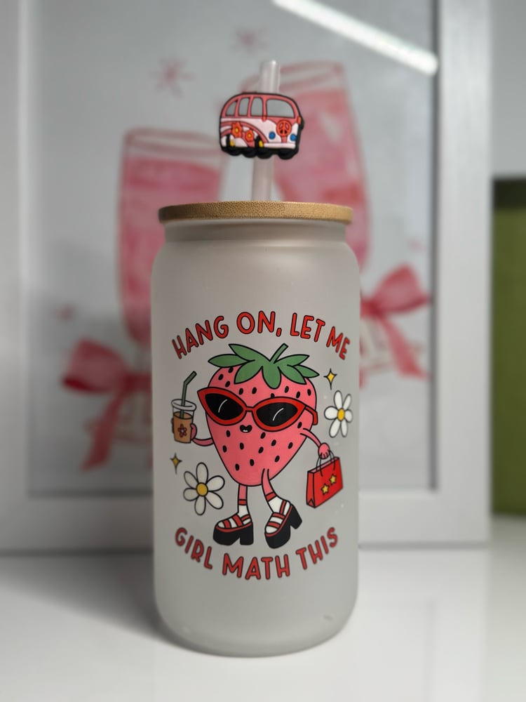 Image of 16oz Libby Glass - Girl math 