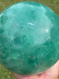 Image 8 of Green Fluorite Sphere Statement Piece #806